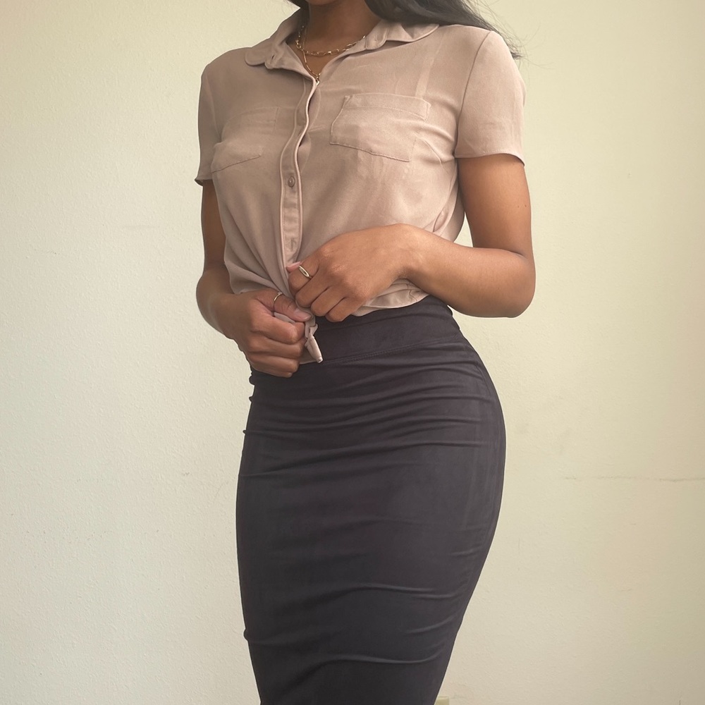 Sheer Button-up Top - Picture 5 of 8